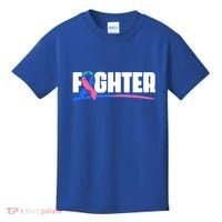 Thyroid Fighter Funny Gift Thyroid Cancer Survivor Thyroid Cancer Gift Kids T-Shirt thumb 0