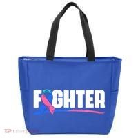 Thyroid Fighter Funny Gift Thyroid Cancer Survivor Thyroid Cancer Gift Tote Bag thumb 0