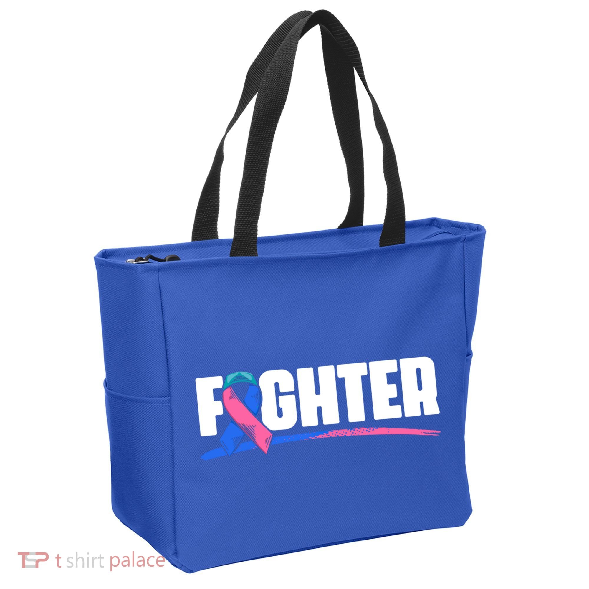 Thyroid Fighter Funny Gift Thyroid Cancer Survivor Thyroid Cancer Gift Tote Bag