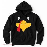 Turkey Face Funny Thanksgiving Hoodie thumb 0