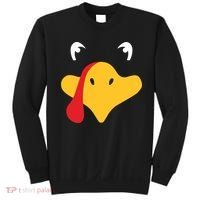 Turkey Face Funny Thanksgiving Sweatshirt thumb 0