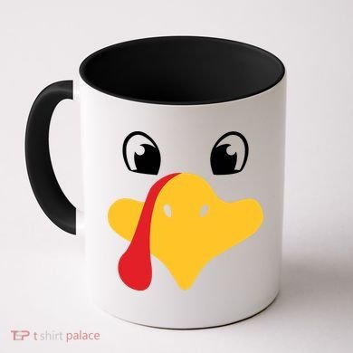 Turkey Face Funny Thanksgiving Coffee Mug