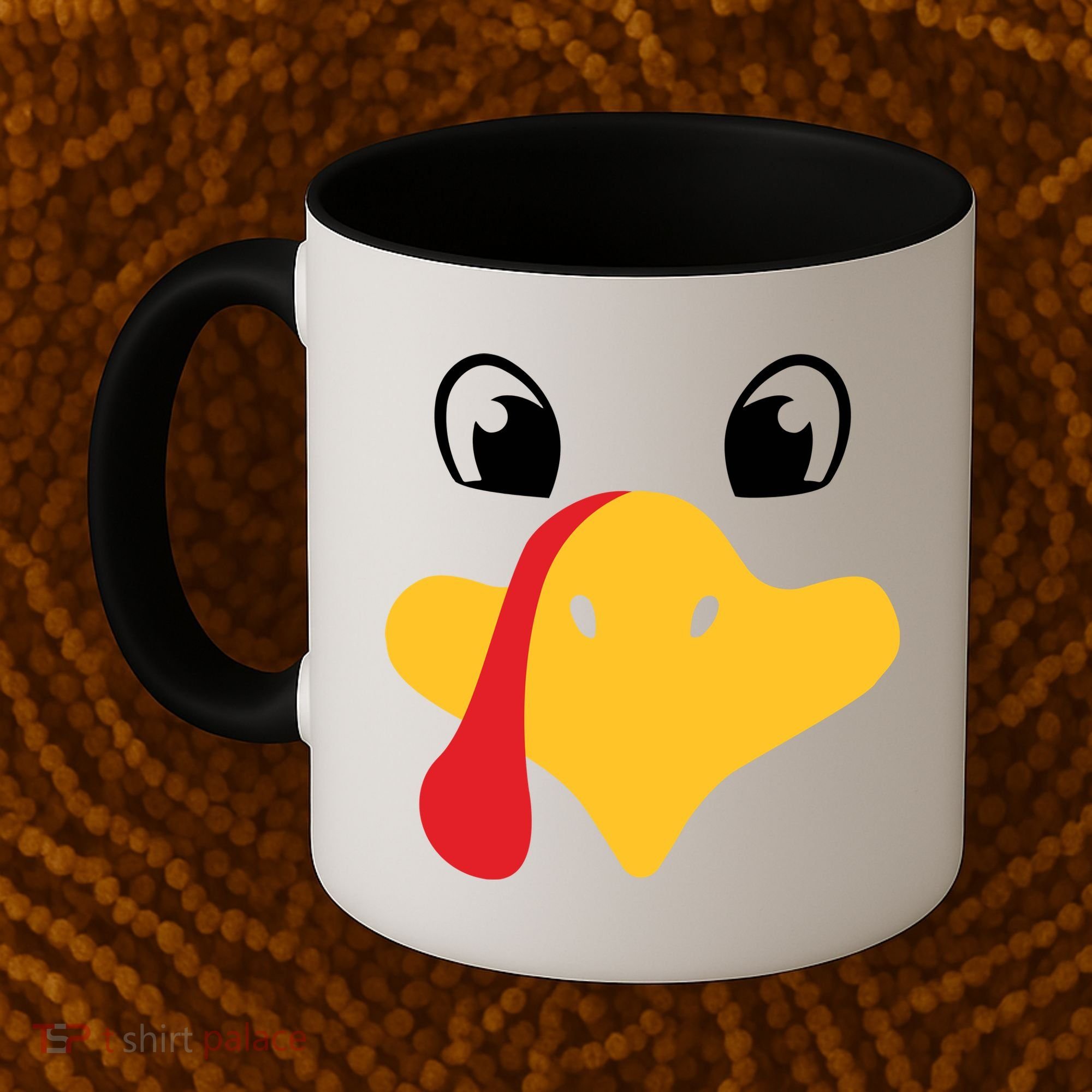 Turkey Face Funny Thanksgiving Coffee Mug
