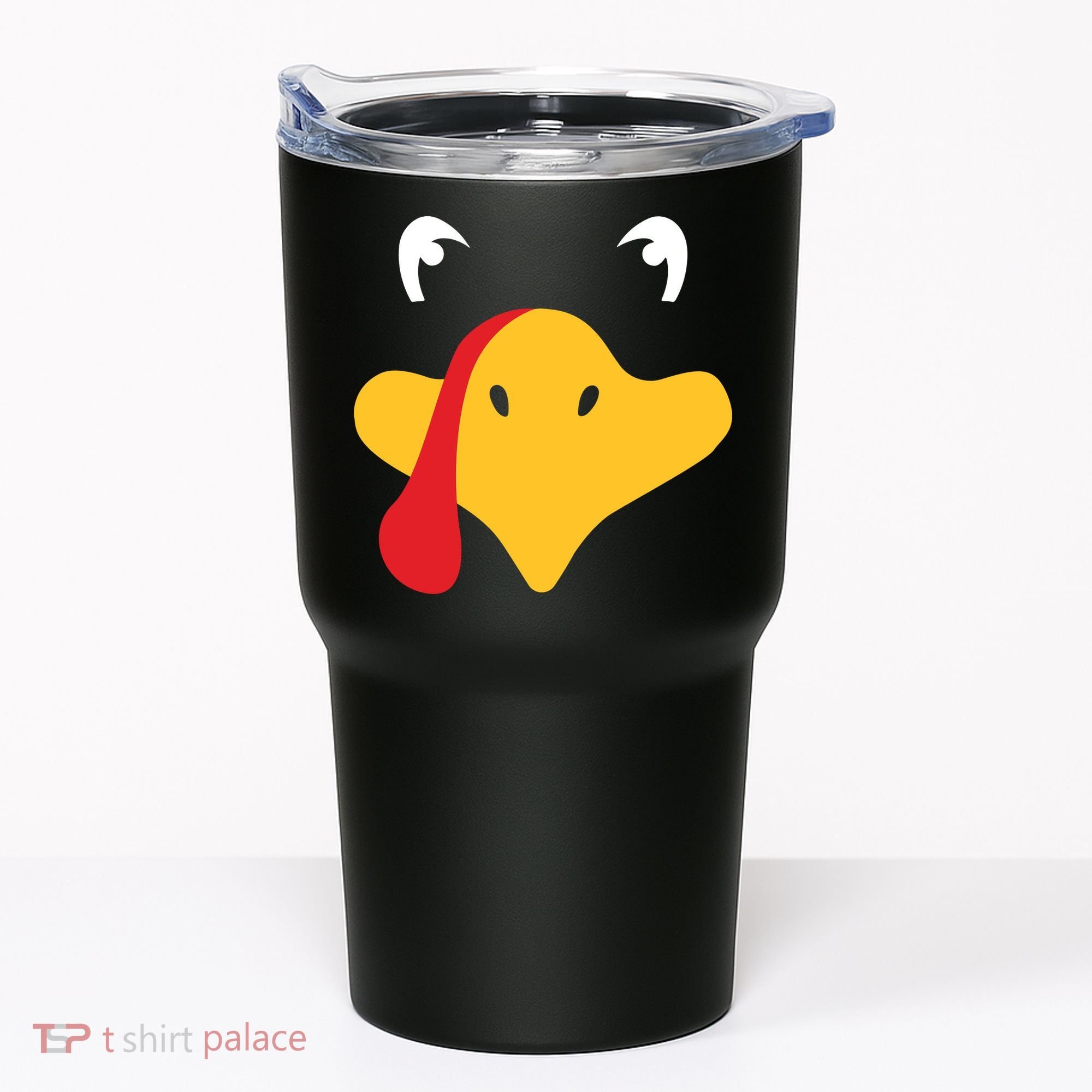 Turkey Face Funny Thanksgiving Tumbler