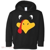 Turkey Face Funny Thanksgiving Toddler Hoodie thumb 0