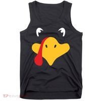 Turkey Face Funny Thanksgiving Tank Top thumb 0