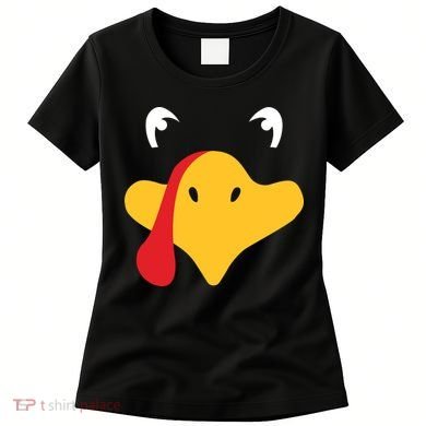 Turkey Face Funny Thanksgiving Women's T-Shirt