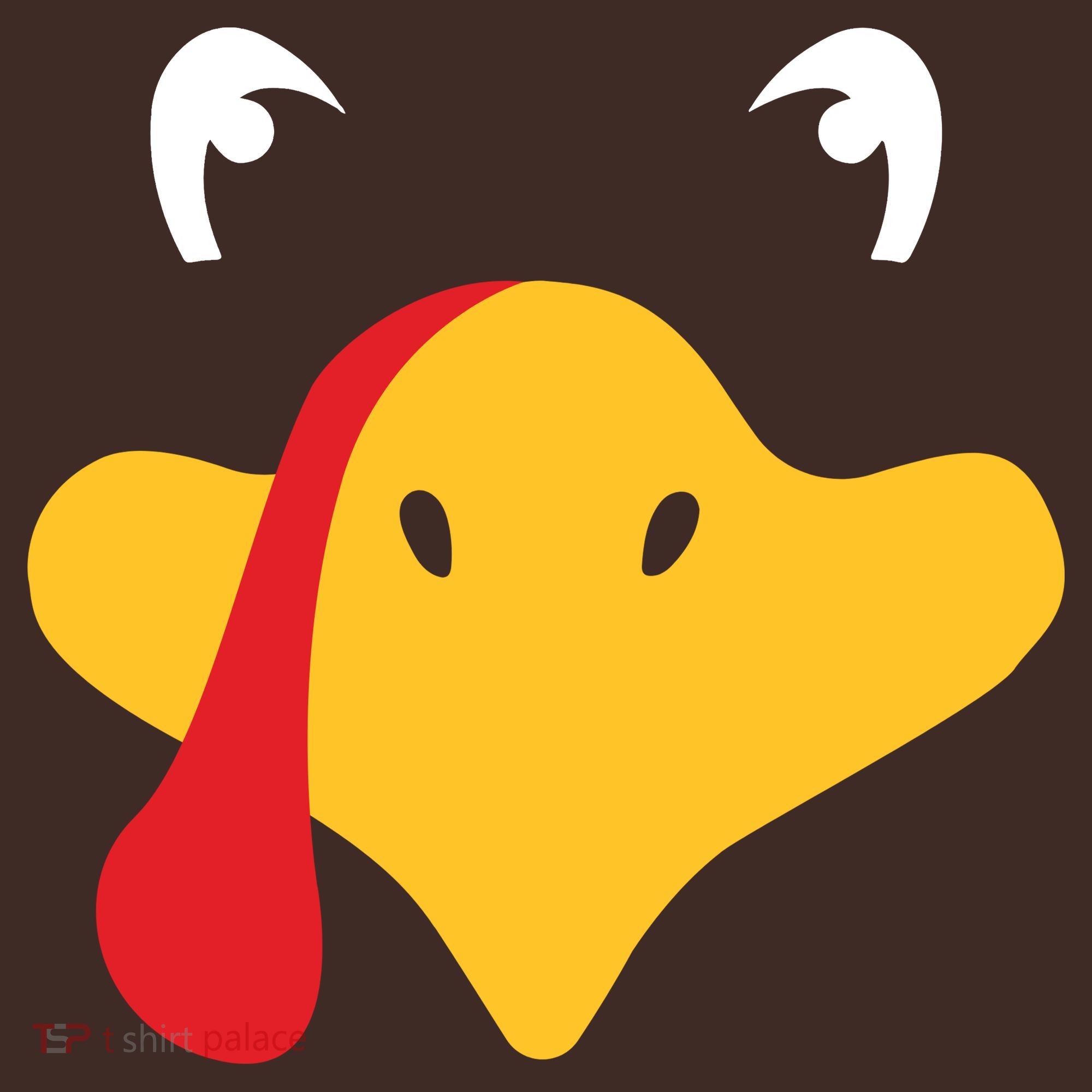 Turkey Face Funny Thanksgiving Apron