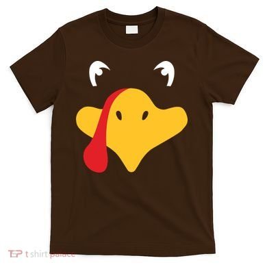 Turkey Face Funny Thanksgiving T-Shirt
