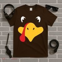 Turkey Face Funny Thanksgiving T-Shirt thumb 5