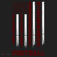 Texas Football Fan American Flag Women's Sweatshirt thumb 2