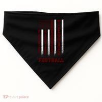 Texas Football Fan American Flag USA-Made Doggie Bandana thumb 0