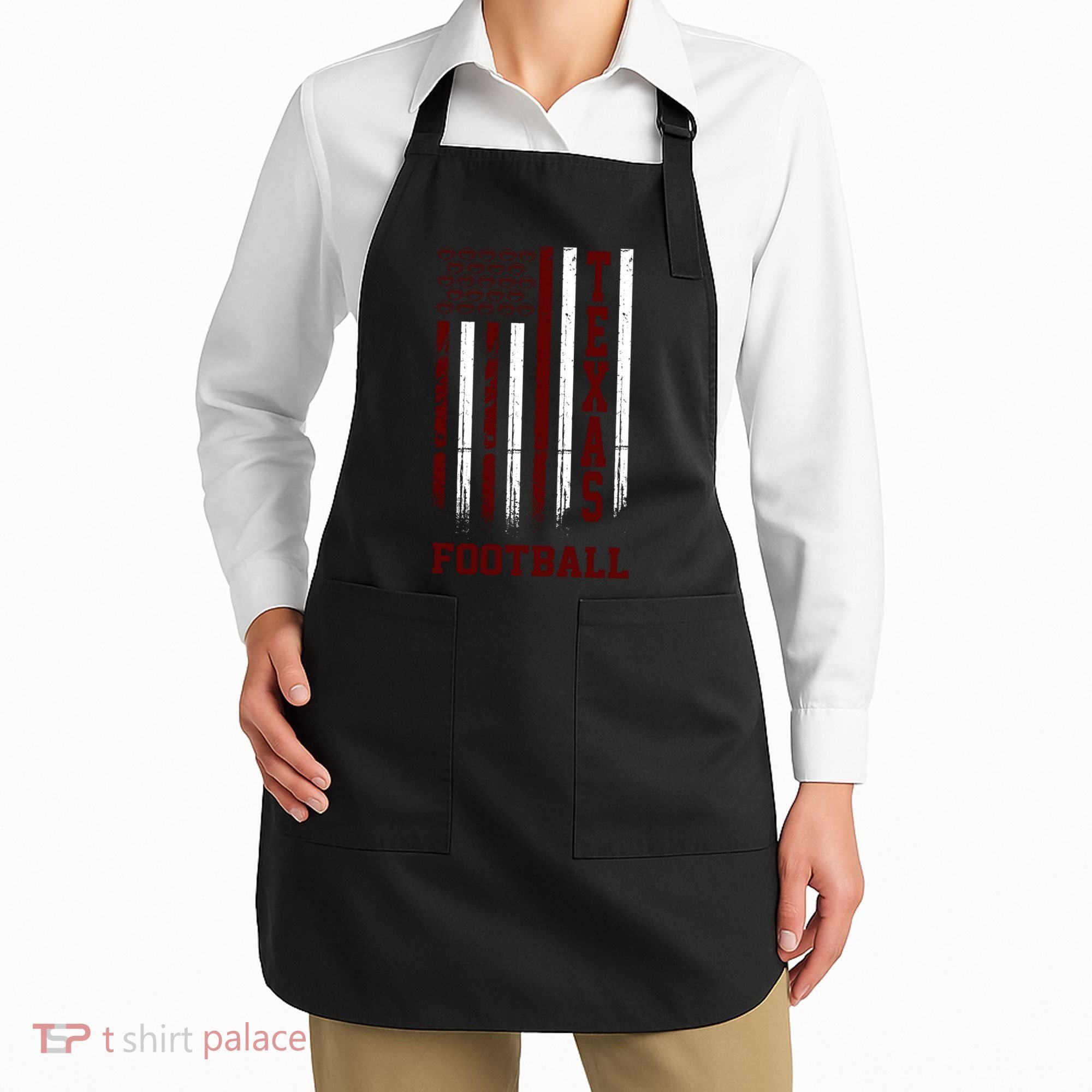 Texas Football Fan American Flag Apron