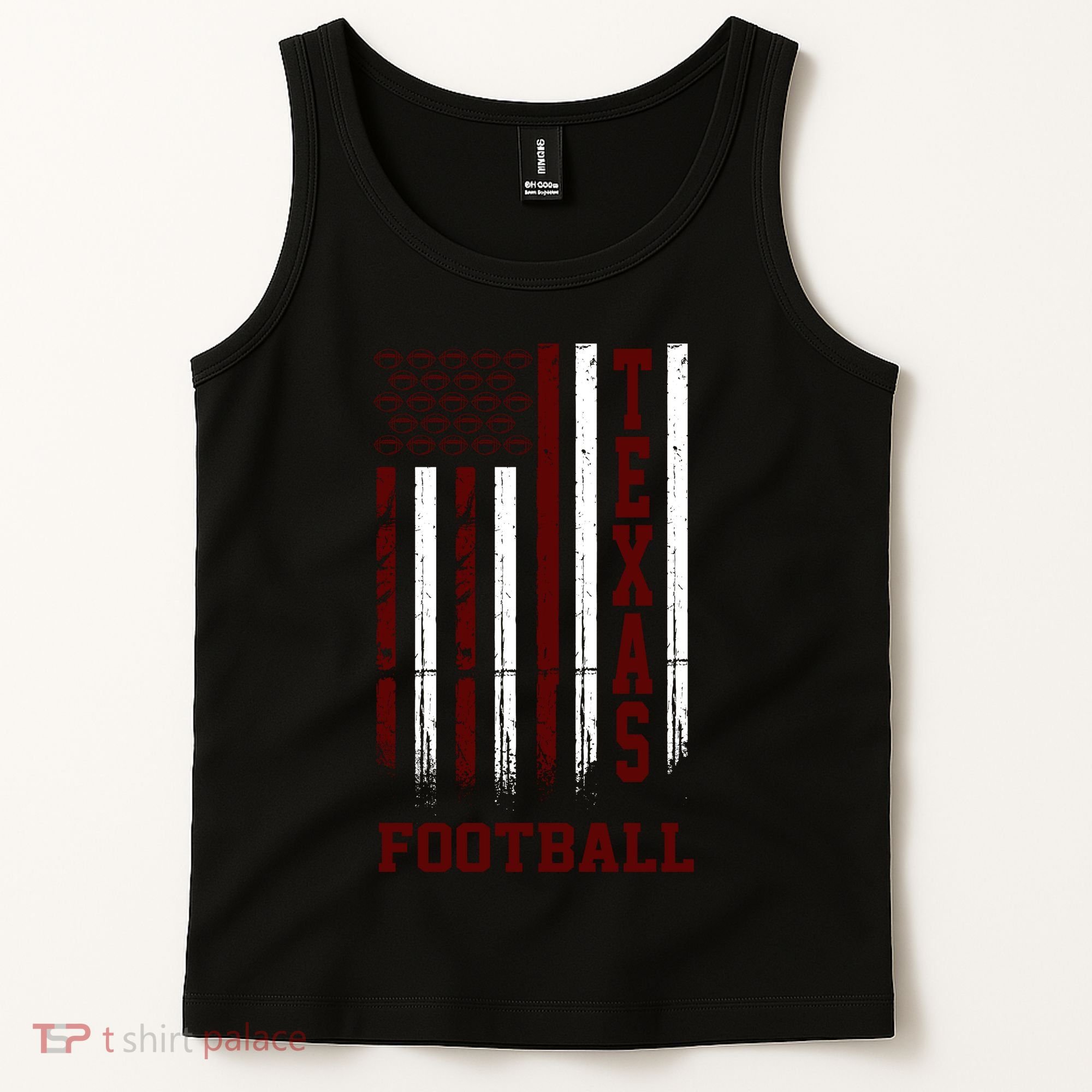 Texas Football Fan American Flag Tank Top