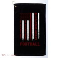 Texas Football Fan American Flag Golf Towel thumb 0