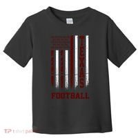 Texas Football Fan American Flag Toddler T-Shirt thumb 0