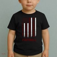 Texas Football Fan American Flag Toddler T-Shirt thumb 2