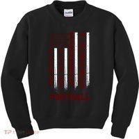 Texas Football Fan American Flag Kids Sweatshirt thumb 0