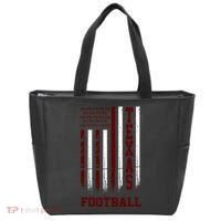 Texas Football Fan American Flag Tote Bag thumb 0