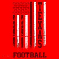 Texas Football Fan American Flag Santa Hat thumb 1