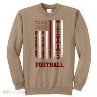 Texas Football Fan American Flag Sweatshirt thumb 0