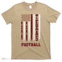 Texas Football Fan American Flag T-Shirt thumb 0