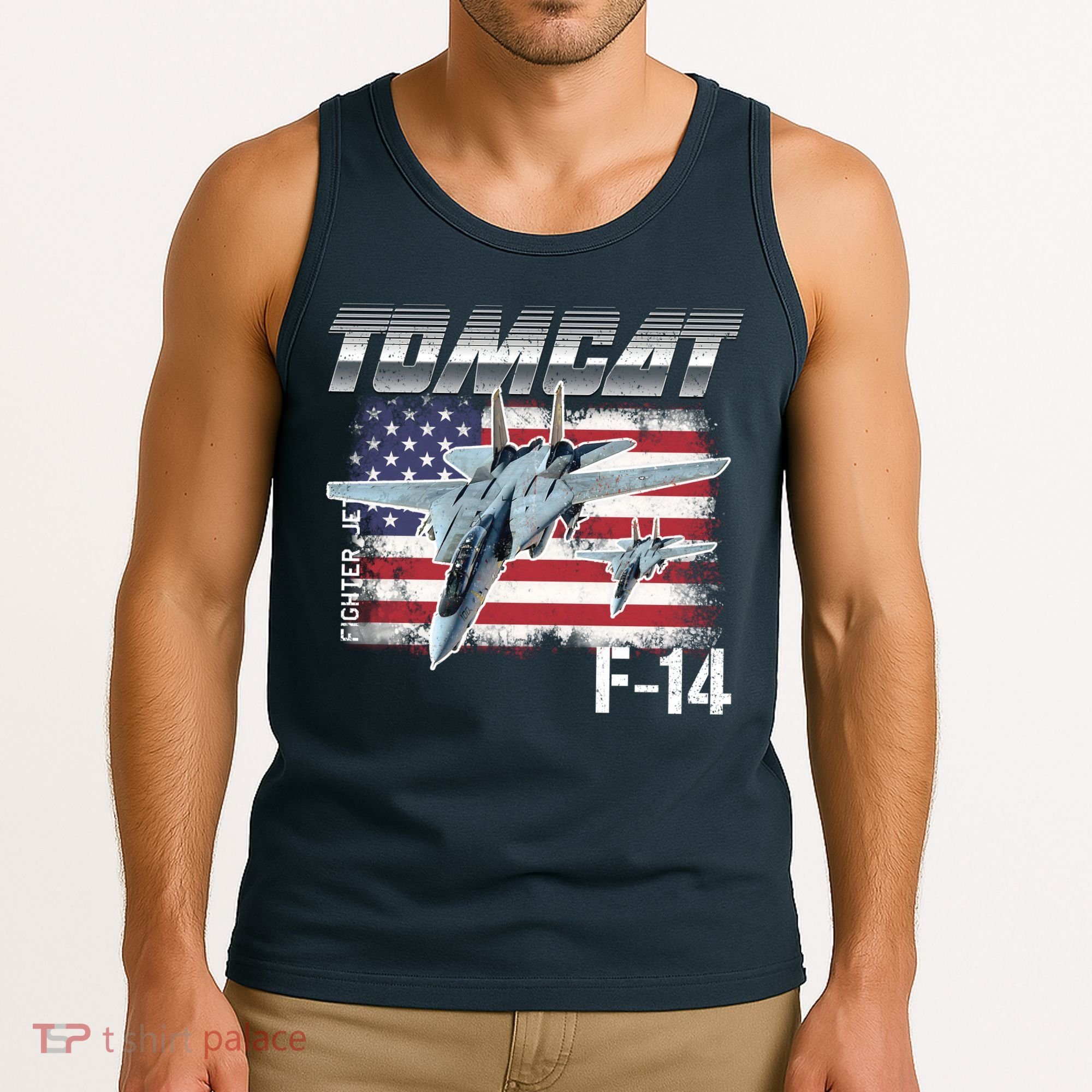 Tomcat F14 Fighter Jet Tank Top