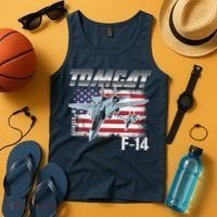 Tomcat F14 Fighter Jet Tank Top thumb 4