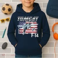 Tomcat F14 Fighter Jet Kids Hoodie thumb 2
