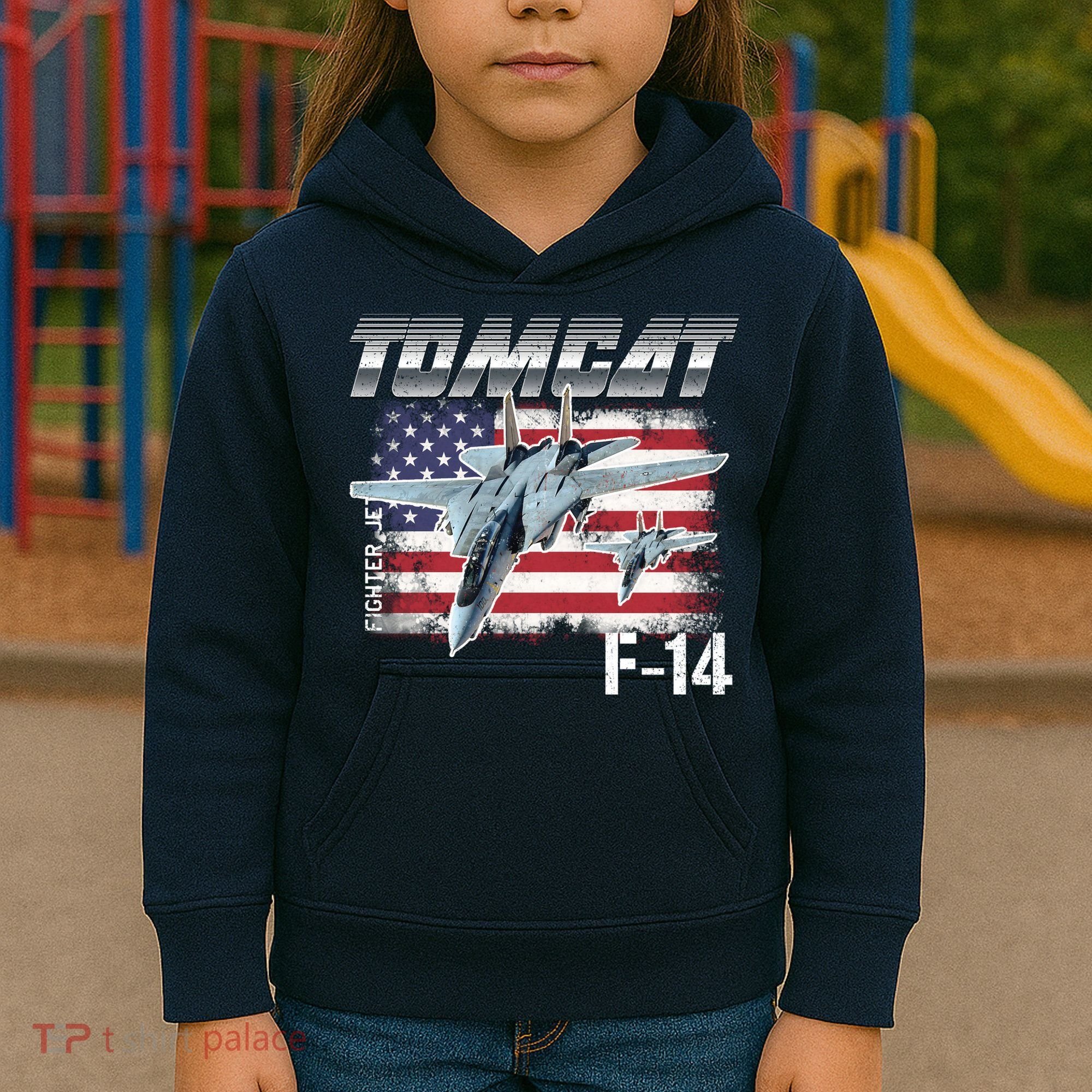 Tomcat F14 Fighter Jet Kids Hoodie