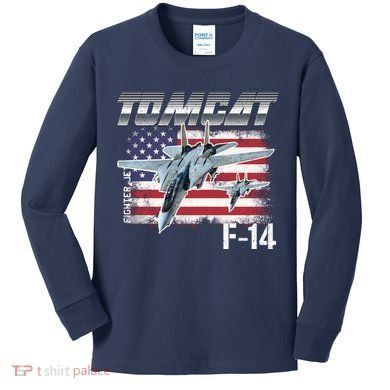 Tomcat F14 Fighter Jet Kids Long Sleeve Shirt