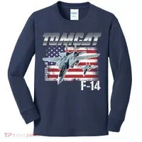 Tomcat F14 Fighter Jet Kids Long Sleeve Shirt thumb 0