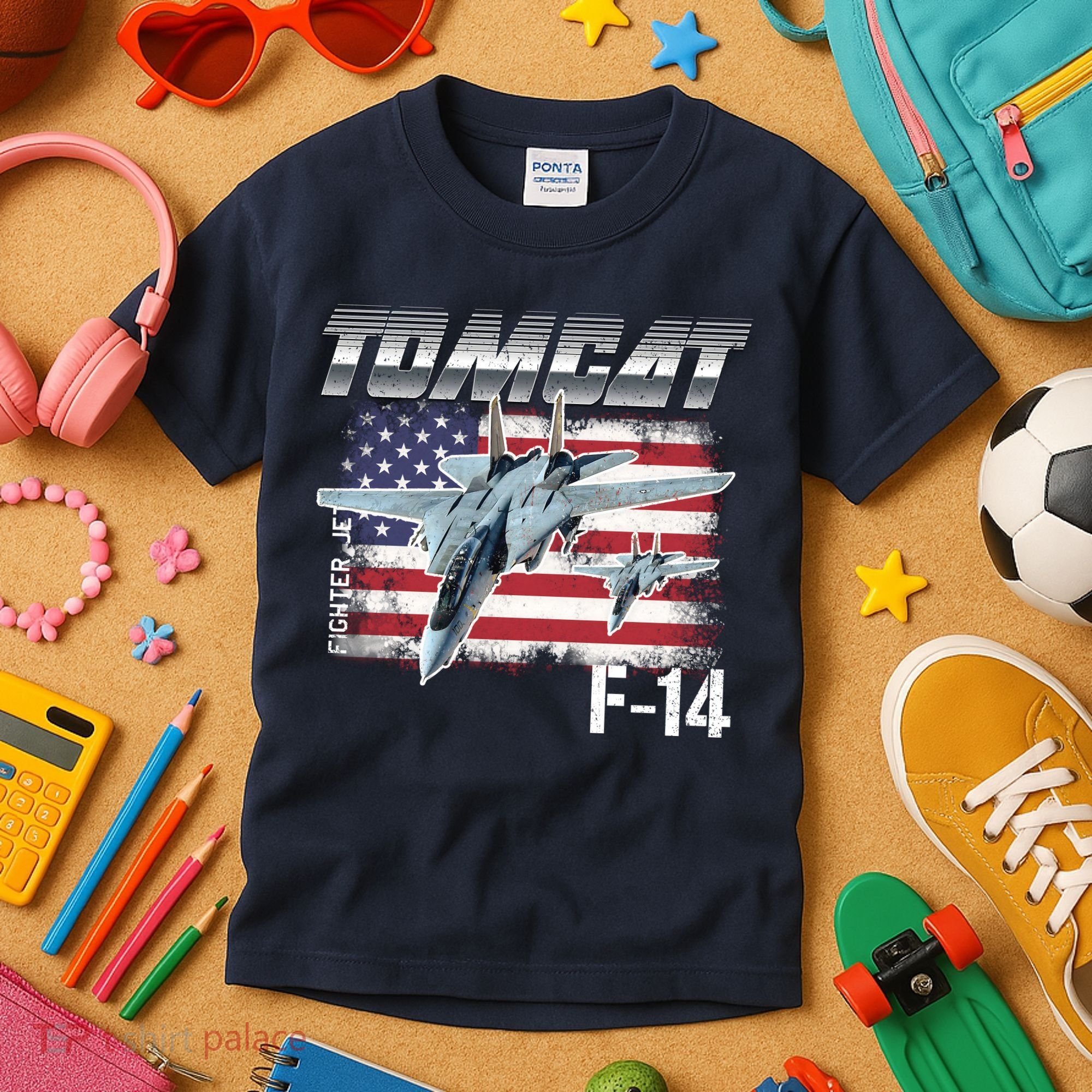 Tomcat F14 Fighter Jet Kids T-Shirt
