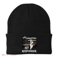 The Forgotten First Responder Tribute To Electrical Lineman Beanie thumb 0
