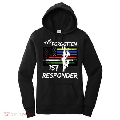 The Forgotten First Responder Tribute To Electrical Lineman Women's Hoodie