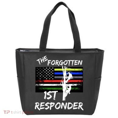The Forgotten First Responder Tribute To Electrical Lineman Tote Bag
