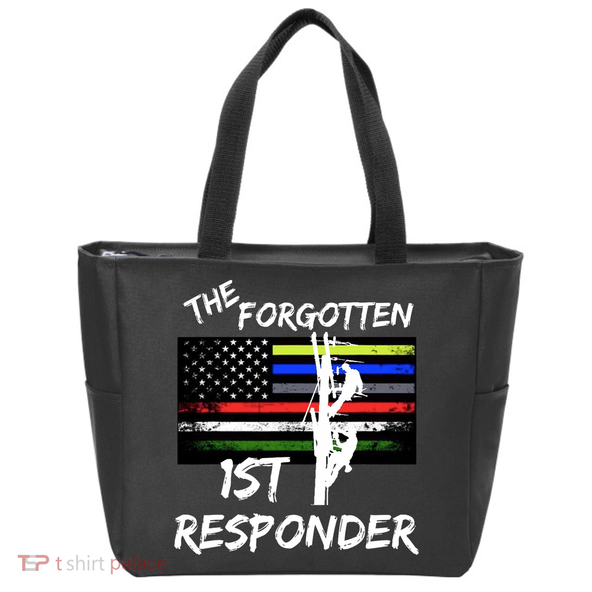 The Forgotten First Responder Tribute To Electrical Lineman Tote Bag