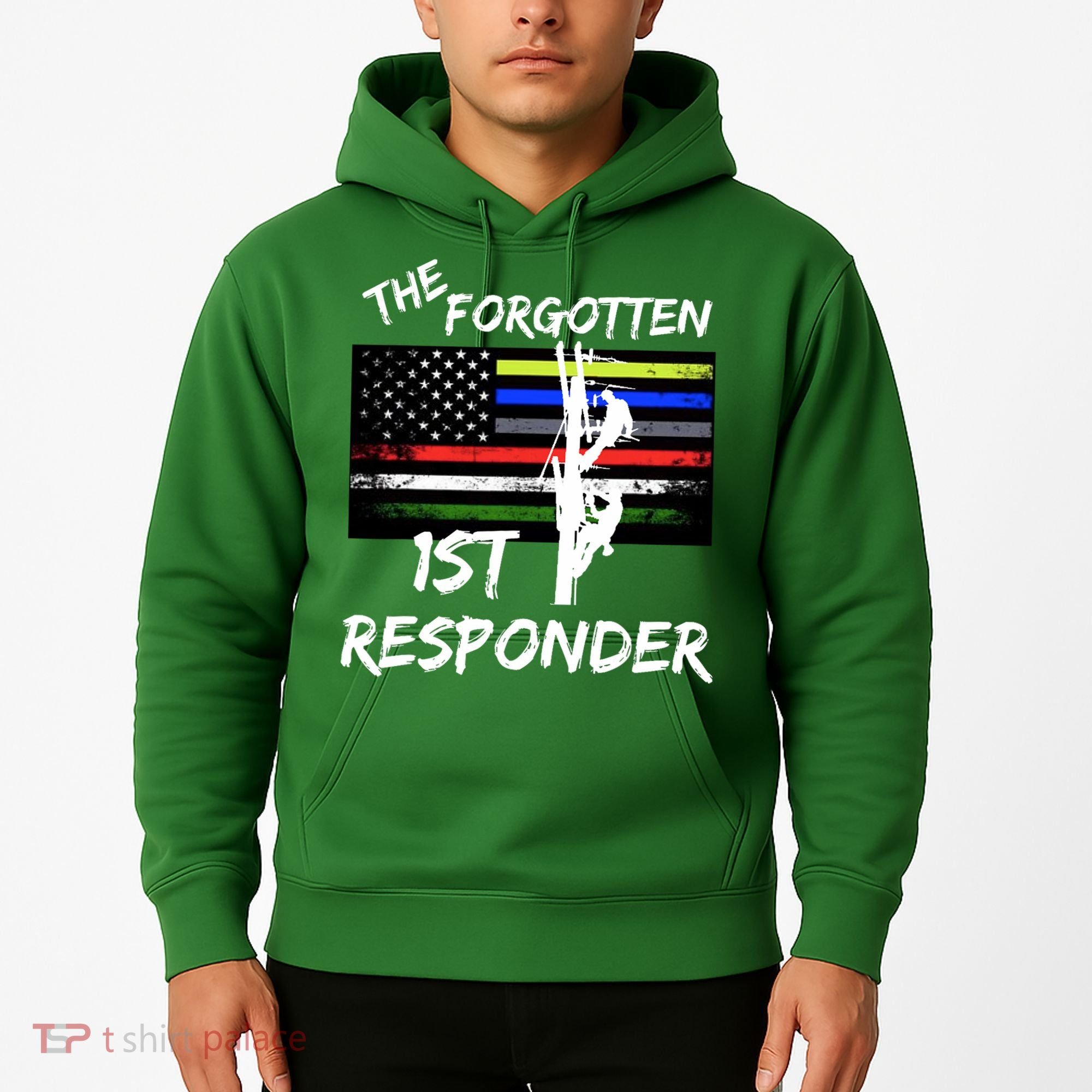 The Forgotten First Responder Tribute To Electrical Lineman Hoodie
