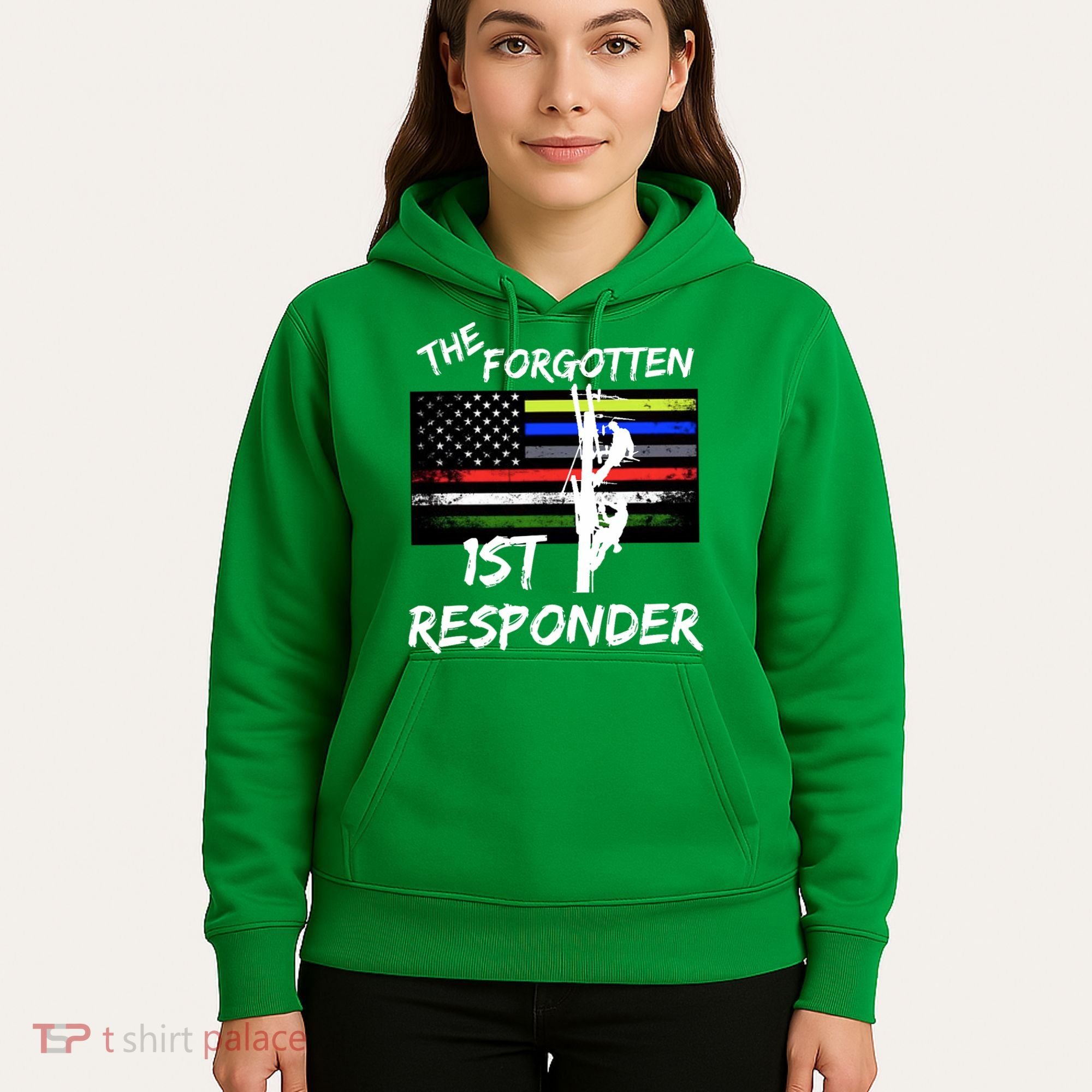 The Forgotten First Responder Tribute To Electrical Lineman Hoodie