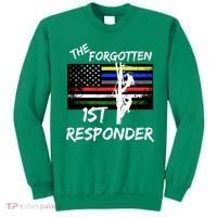 The Forgotten First Responder Tribute To Electrical Lineman Sweatshirt thumb 0