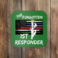 The Forgotten First Responder Tribute To Electrical Lineman Coaster thumb 0