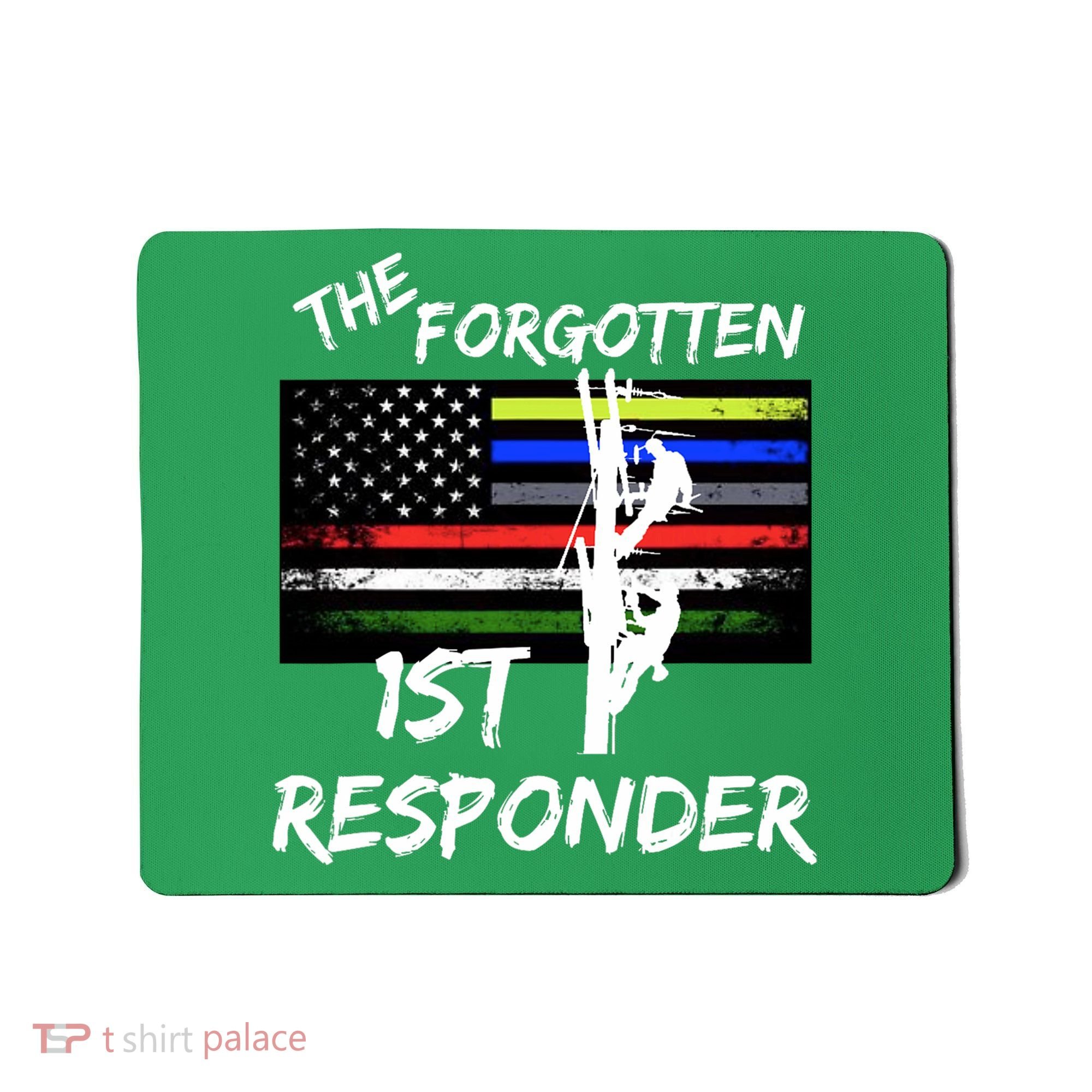 The Forgotten First Responder Tribute To Electrical Lineman Mousepad