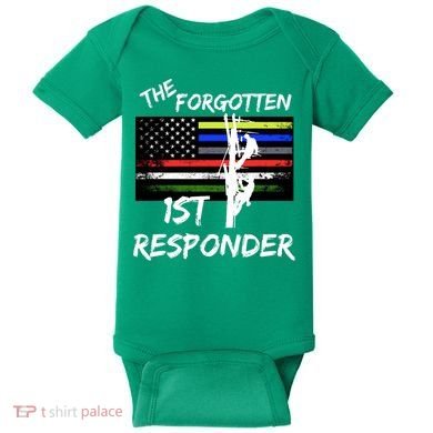 The Forgotten First Responder Tribute To Electrical Lineman Baby Bodysuit