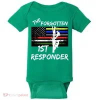 The Forgotten First Responder Tribute To Electrical Lineman Baby Bodysuit thumb 0