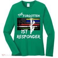 The Forgotten First Responder Tribute To Electrical Lineman Women's Long Sleeve Shirt thumb 0