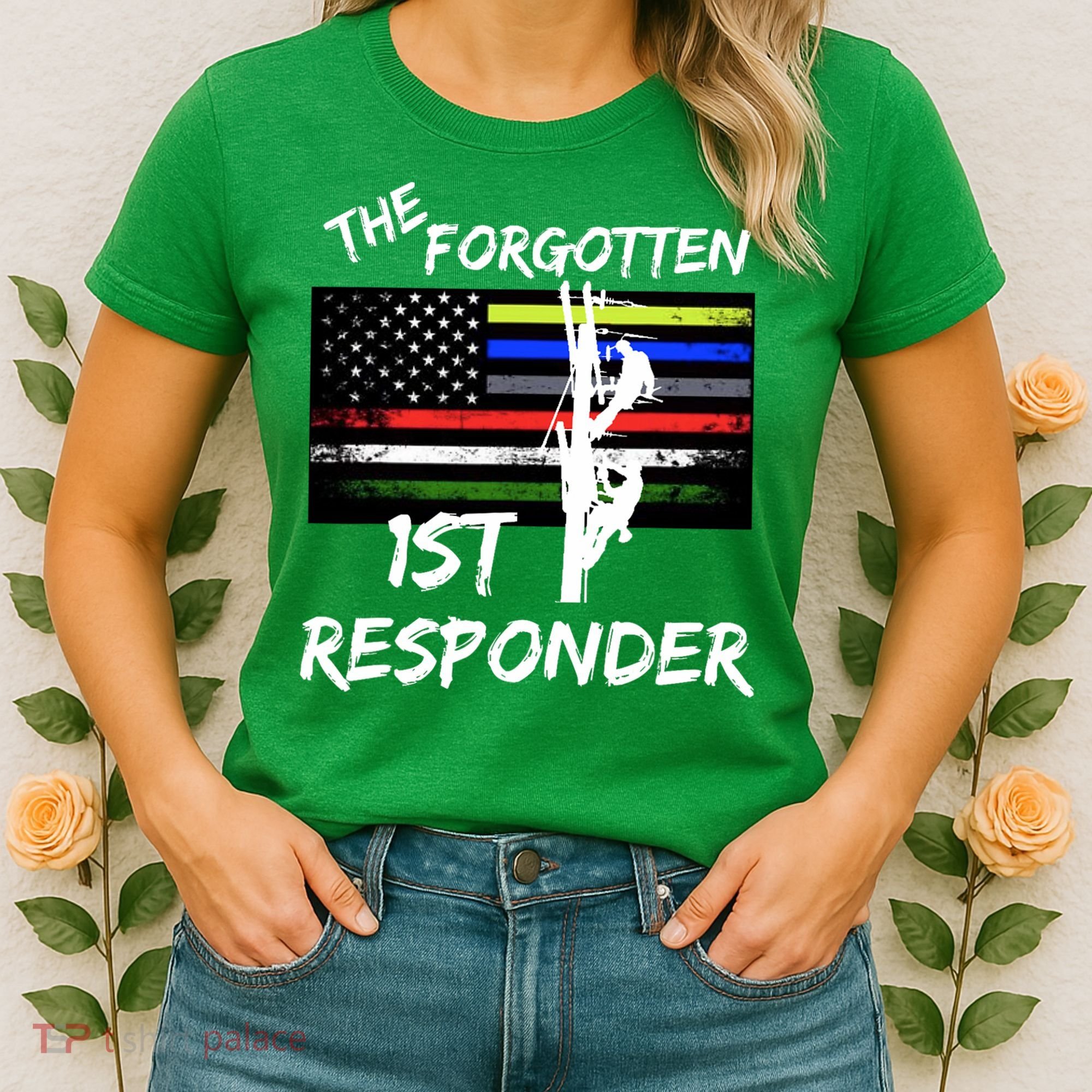 The Forgotten First Responder Tribute To Electrical Lineman Women's T-Shirt