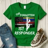 The Forgotten First Responder Tribute To Electrical Lineman Women's T-Shirt thumb 3