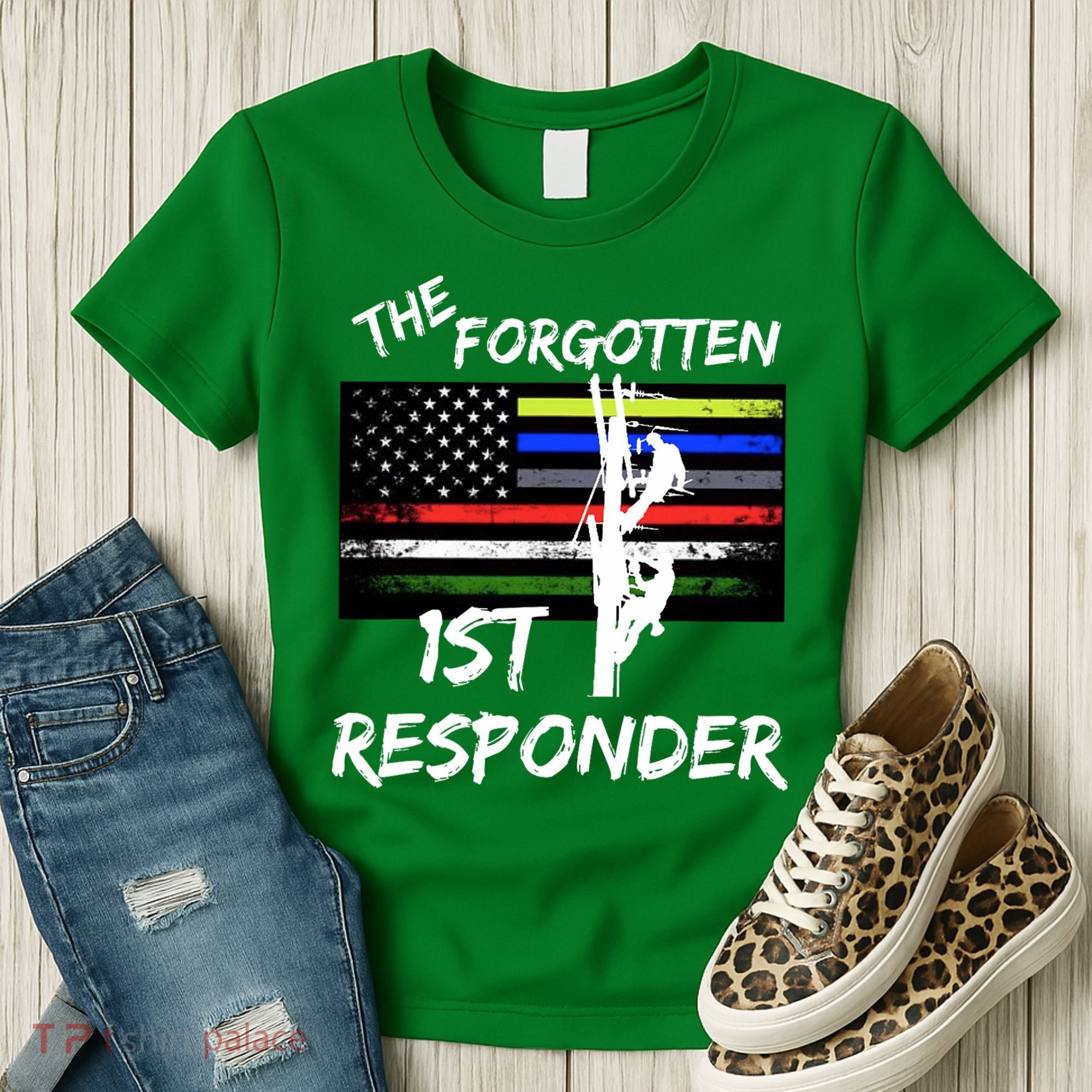 The Forgotten First Responder Tribute To Electrical Lineman Women's T-Shirt