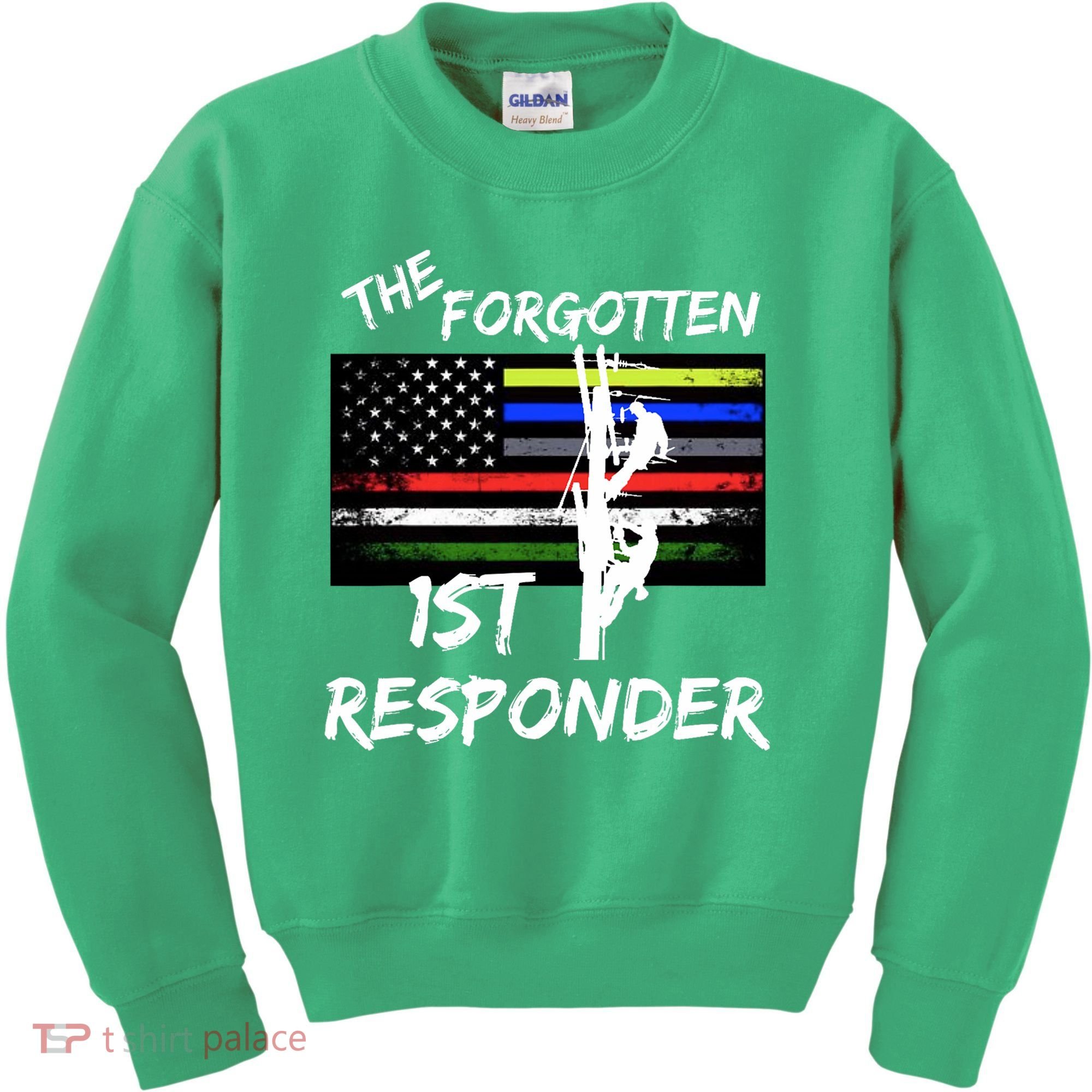 The Forgotten First Responder Tribute To Electrical Lineman Kids Sweatshirt
