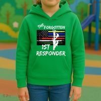 The Forgotten First Responder Tribute To Electrical Lineman Kids Hoodie thumb 3